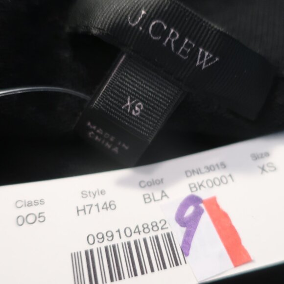 NWT Womens J. Crew 100% Merino Wool Black Surplice Sweater XS - Picture 5 of 5